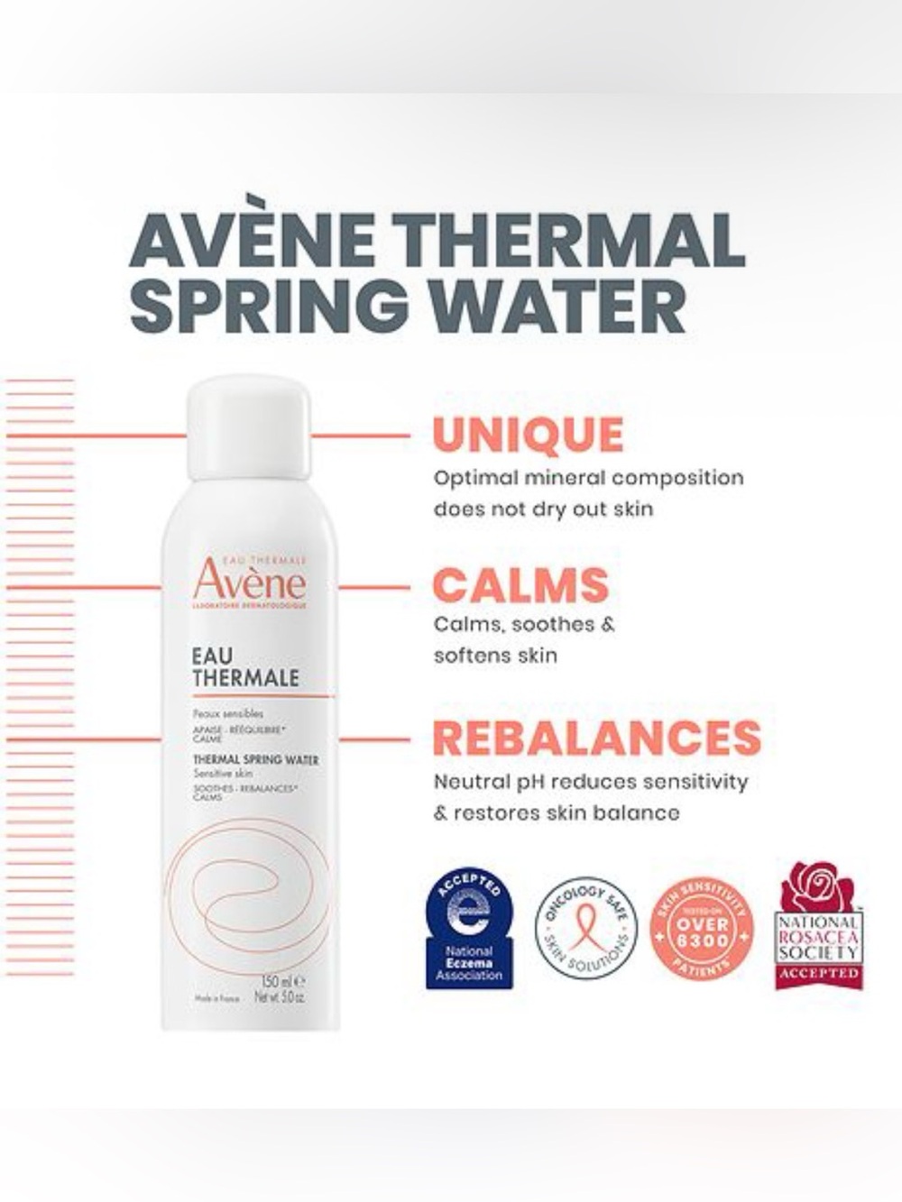 Avene Thermal Spring Water, Soothing, Calming Facial Mist for Sensitive Skin - Picture 5 of 6